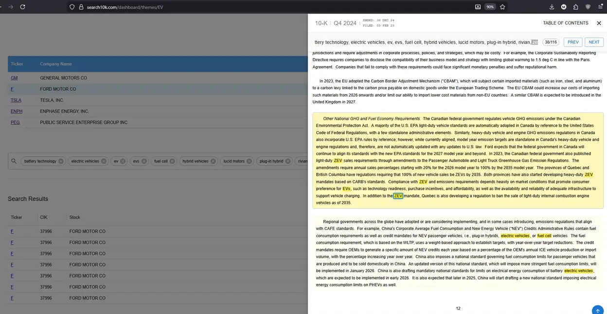 SEC filings